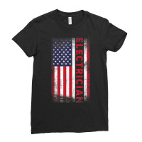 Patriotic Electrician Usa Flag Electronics Engineers T Shirt Ladies Fitted T-shirt | Artistshot