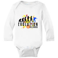 Billiards Evolution Long Sleeve Baby Bodysuit | Artistshot