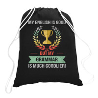 Funny Grammar School Or College Subject Design Drawstring Bags | Artistshot