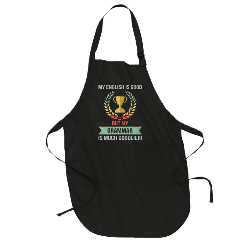 Funny Grammar School Or College Subject Design Full-length Apron | Artistshot