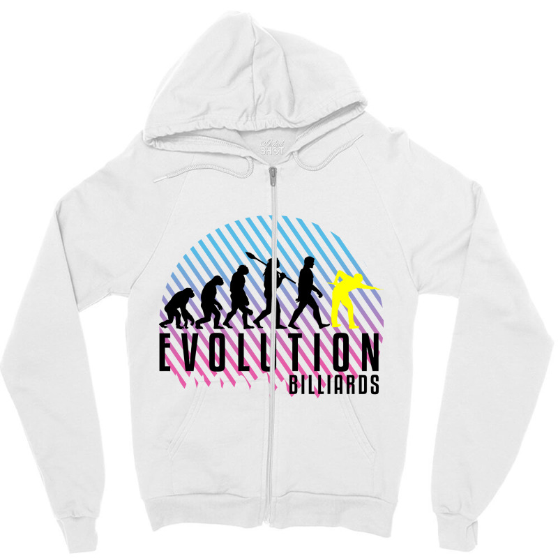 Billiards Evolution Zipper Hoodie | Artistshot