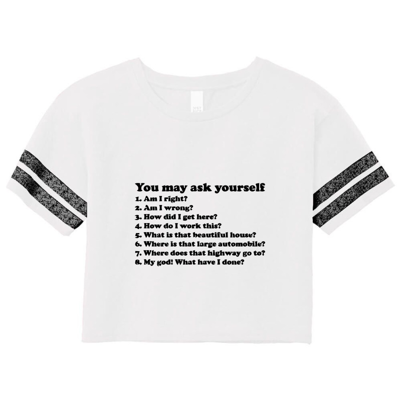 Once In A Lifetime, You May Ask Yourself, Once In A Lifetime 2 Scorecard Crop Tee by cozyeraa | Artistshot