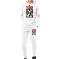 Electrician Because Badass Is Not A Title Electronics Solder T Shirt Hoodie & Jogger Set | Artistshot