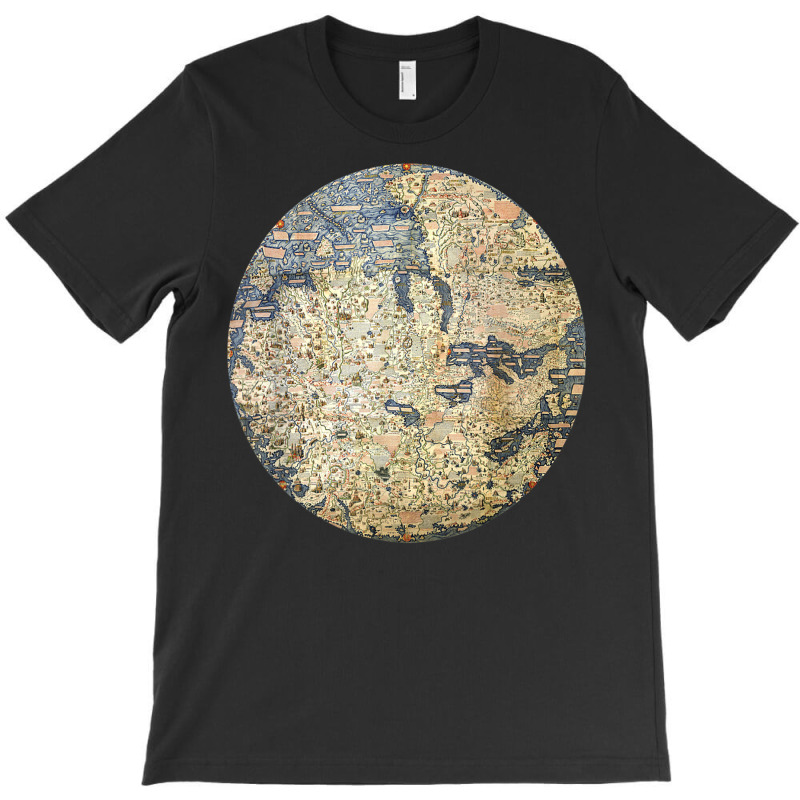 Fra Mauro World Map 1450 T Shirt Globe Cartography T-shirt | Artistshot