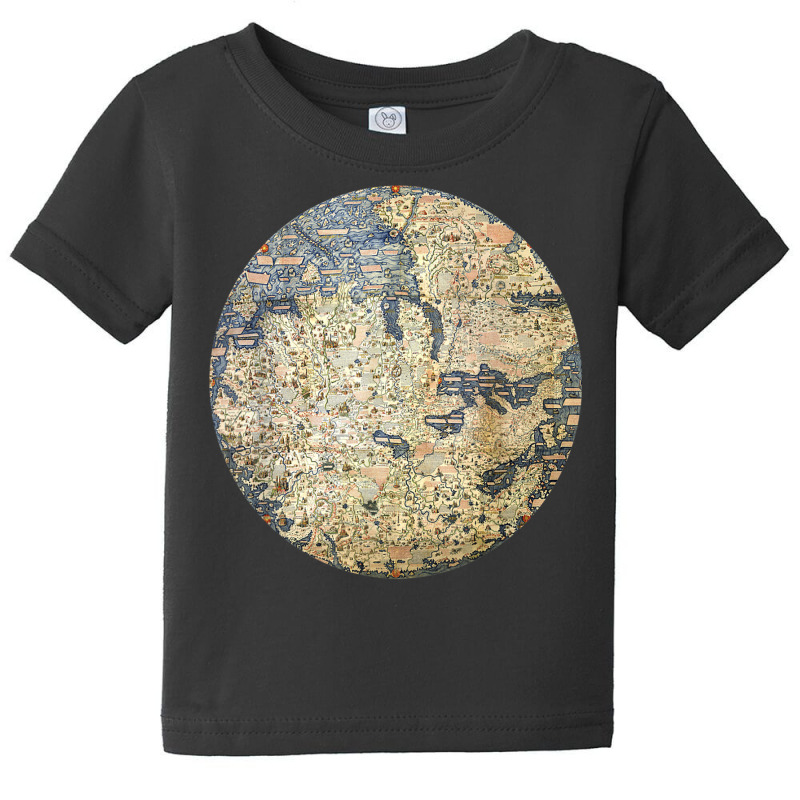 Fra Mauro World Map 1450 T Shirt Globe Cartography Baby Tee | Artistshot