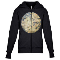 Fra Mauro World Map 1450 T Shirt Globe Cartography Youth Zipper Hoodie | Artistshot