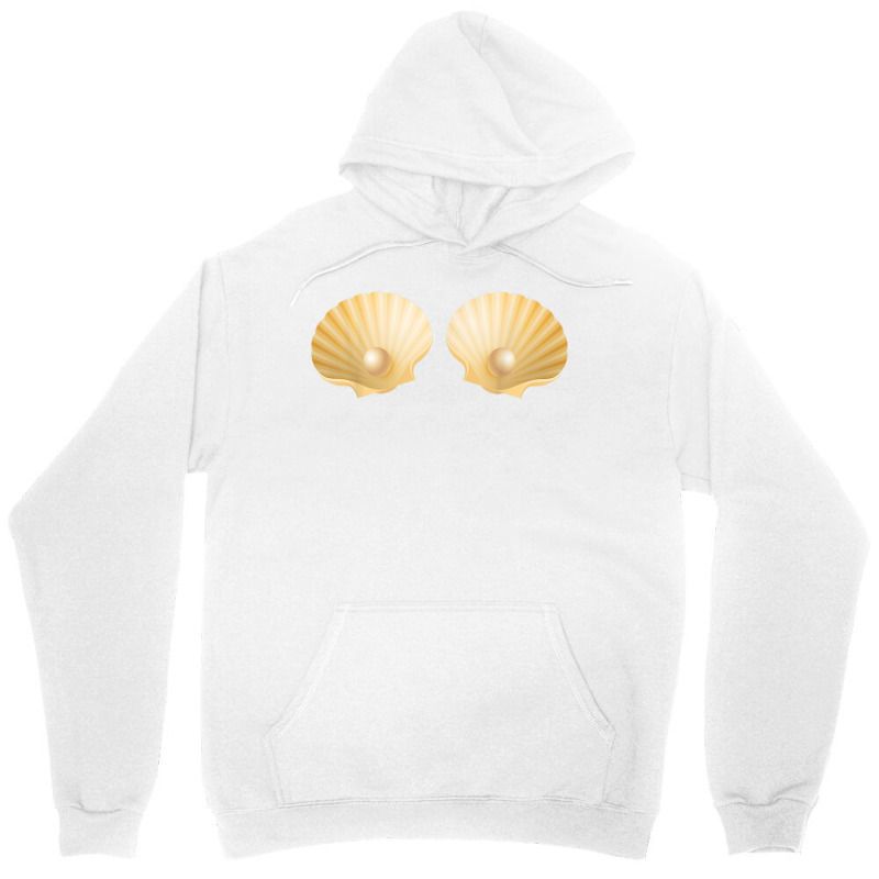 Fun Mermaid Seashells Brassiere Pearl Top T Shirt Unisex Hoodie | Artistshot