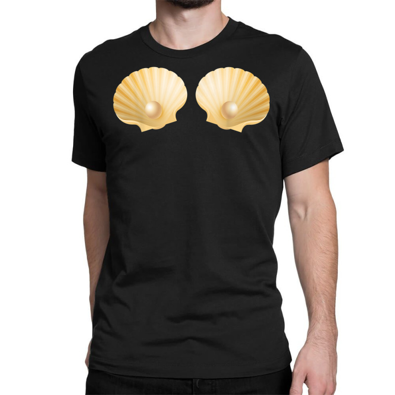 Fun Mermaid Seashells Brassiere Pearl Top T Shirt Classic T-shirt | Artistshot