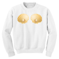 Fun Mermaid Seashells Brassiere Pearl Top T Shirt Youth Sweatshirt | Artistshot