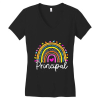 Principal Rainbow Appreciation School Principal Women's V-neck T-shirt | Artistshot