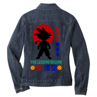 The Legen Begins Ladies Denim Jacket | Artistshot