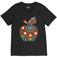 Dot Day Gift T  Shirt Teacher Polka Dot Apple September 15th Internati V-neck Tee | Artistshot