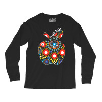 Dot Day Gift T  Shirt Teacher Polka Dot Apple September 15th Internati Long Sleeve Shirts | Artistshot