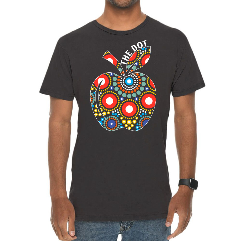 Dot Day Gift T  Shirt Teacher Polka Dot Apple September 15th Internati Vintage T-shirt | Artistshot