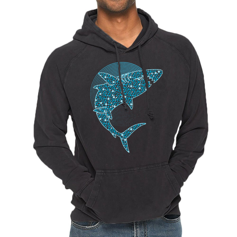 Dot Day T  Shirt Blue Polka Dot Shark September 15th International Dot Vintage Hoodie | Artistshot