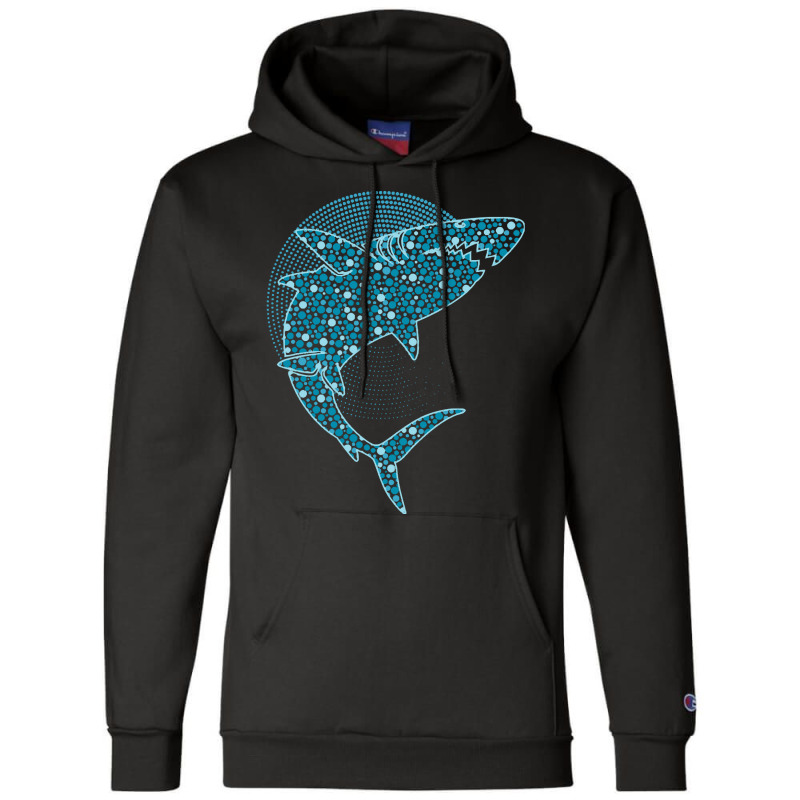 Dot Day T  Shirt Blue Polka Dot Shark September 15th International Dot Champion Hoodie | Artistshot