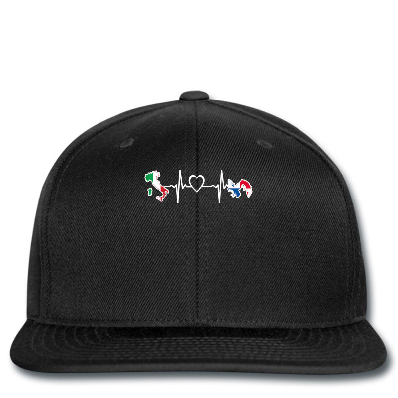 Italy Panama Flag Italian Panamanian Heartbeat T Shirt Printed hat by dubrayhecallezhd | Artistshot