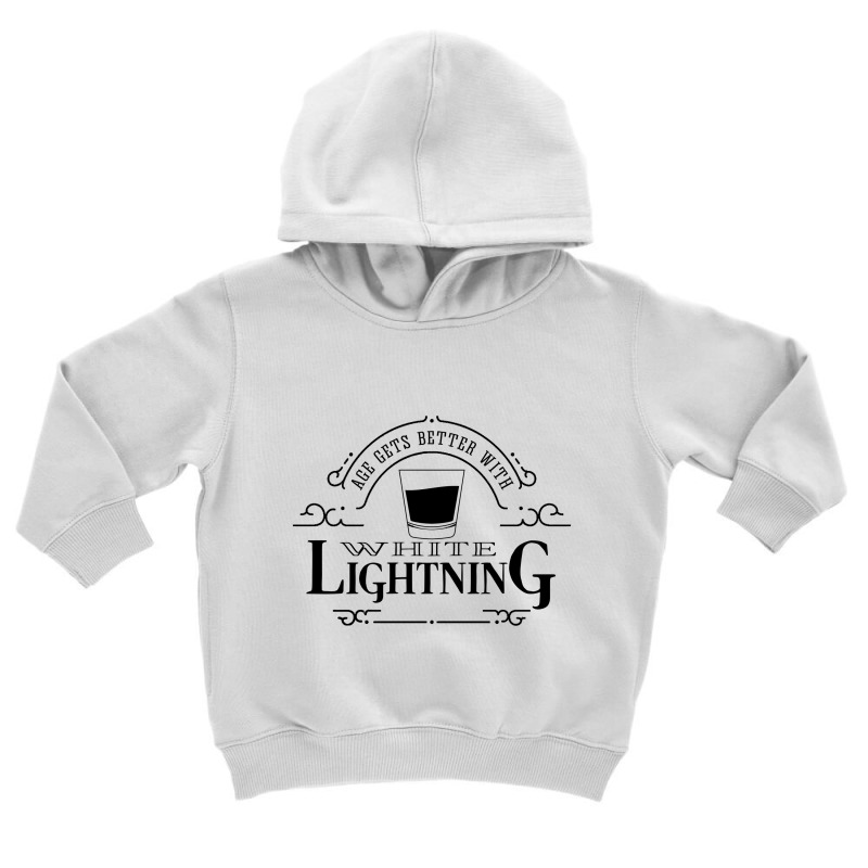 White Lightning Toddler Hoodie by expresionesjmvg | Artistshot