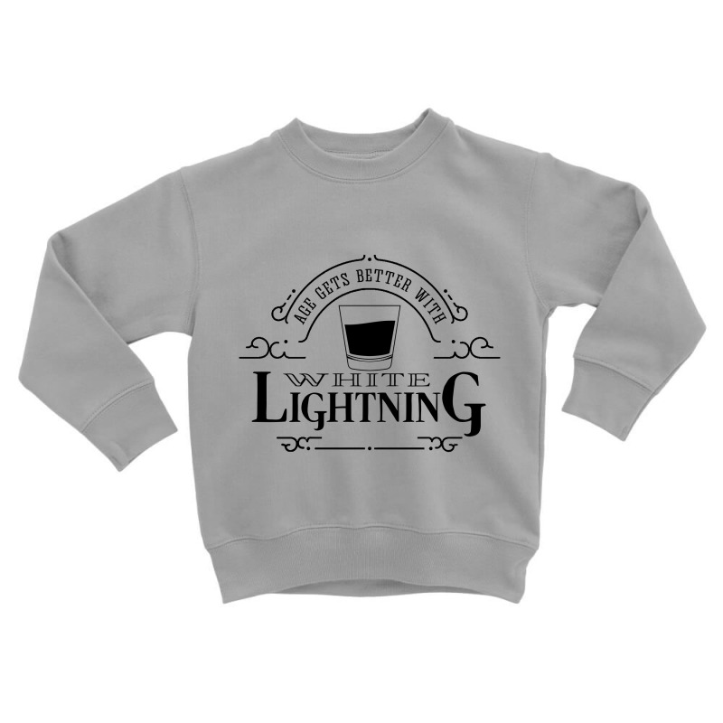 White Lightning Toddler Sweatshirt by expresionesjmvg | Artistshot