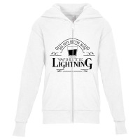 White Lightning Youth Zipper Hoodie | Artistshot