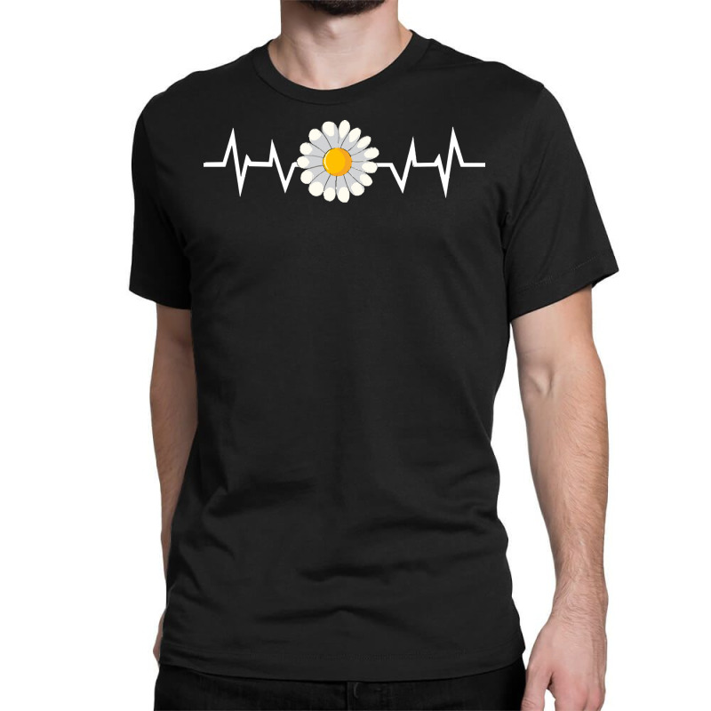 Daisy T  Shirt Flower Daisy Heartbeat T  Shirt Classic T-shirt | Artistshot