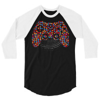 Dot Day T  Shirt Polka Dot Video Gamer Controller September 15th Dot D 3/4 Sleeve Shirt | Artistshot