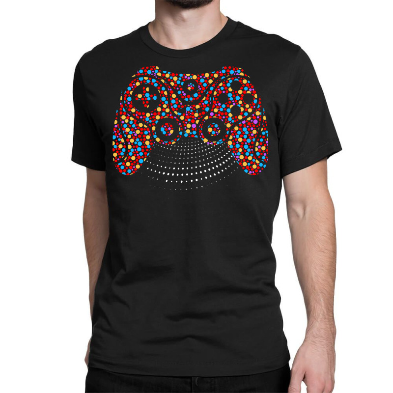 Dot Day T  Shirt Polka Dot Video Gamer Controller September 15th Dot D Classic T-shirt | Artistshot