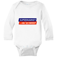 Retro Supermarket Sweep, Supermarket Sweep Long Sleeve Baby Bodysuit | Artistshot