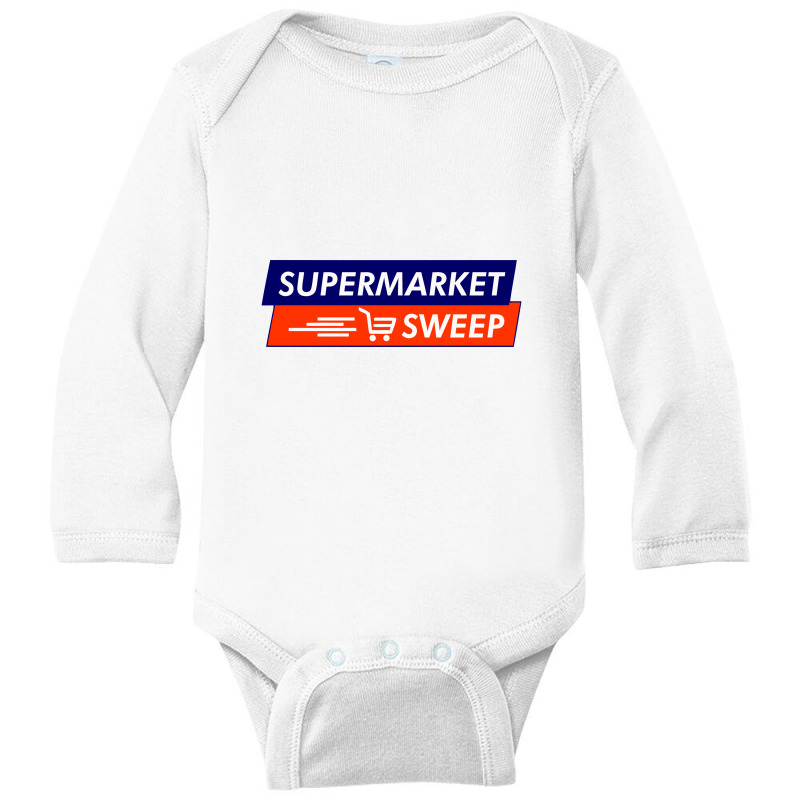 Retro Supermarket Sweep, Supermarket Sweep Long Sleeve Baby Bodysuit by cozyeraa | Artistshot