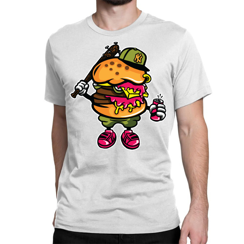 Burger Buster Classic T-shirt by Rezahelmi | Artistshot