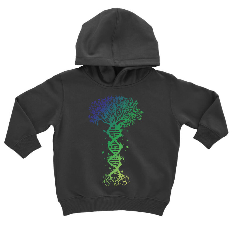 Dna Tree T  Shirt D N A Tree Of Life Genetics Colorful Biology Science Toddler Hoodie by singvex | Artistshot