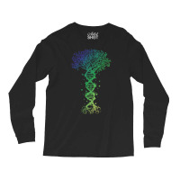 Dna Tree T  Shirt D N A Tree Of Life Genetics Colorful Biology Science Long Sleeve Shirts | Artistshot