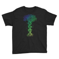 Dna Tree T  Shirt D N A Tree Of Life Genetics Colorful Biology Science Youth Tee | Artistshot