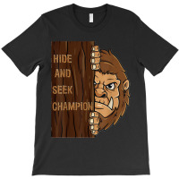 Bigfoot Hide And Seek Champion Funny Sasquatch Forest T-shirt | Artistshot