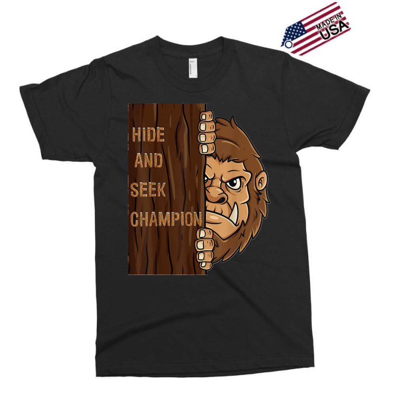 Bigfoot Hide And Seek Champion Funny Sasquatch Forest Exclusive T-shirt by PamelaJeanBrink | Artistshot