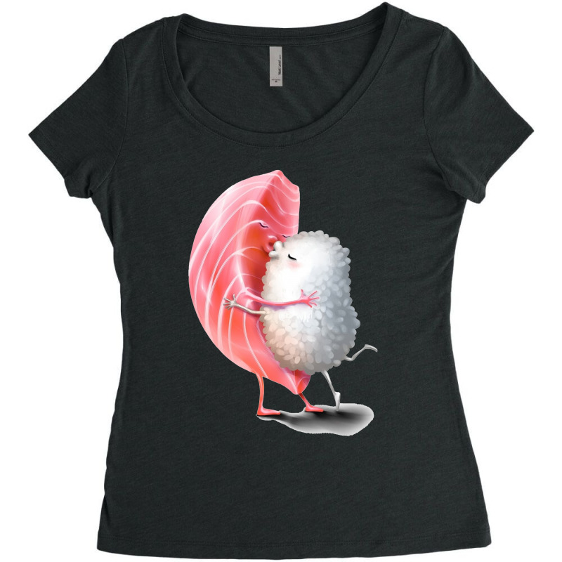 Sushi Hug Rice Women's Triblend Scoop T-shirt by kakashop | Artistshot