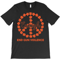 End Gun Violence T  Shirt Enough End Gun Violence Floral Peace Symbol T-shirt | Artistshot