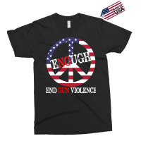 End Gun Violence T  Shirt Enough Peace Sign U S Flag End Gun Violence Exclusive T-shirt | Artistshot