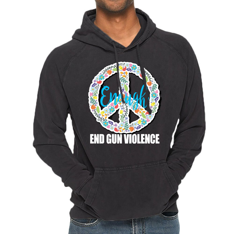 End Gun Violence T  Shirt Peace Sign End Gun Violence Protect Our Kids Vintage Hoodie | Artistshot