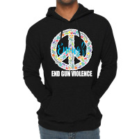 End Gun Violence T  Shirt Peace Sign End Gun Violence Protect Our Kids Lightweight Hoodie | Artistshot