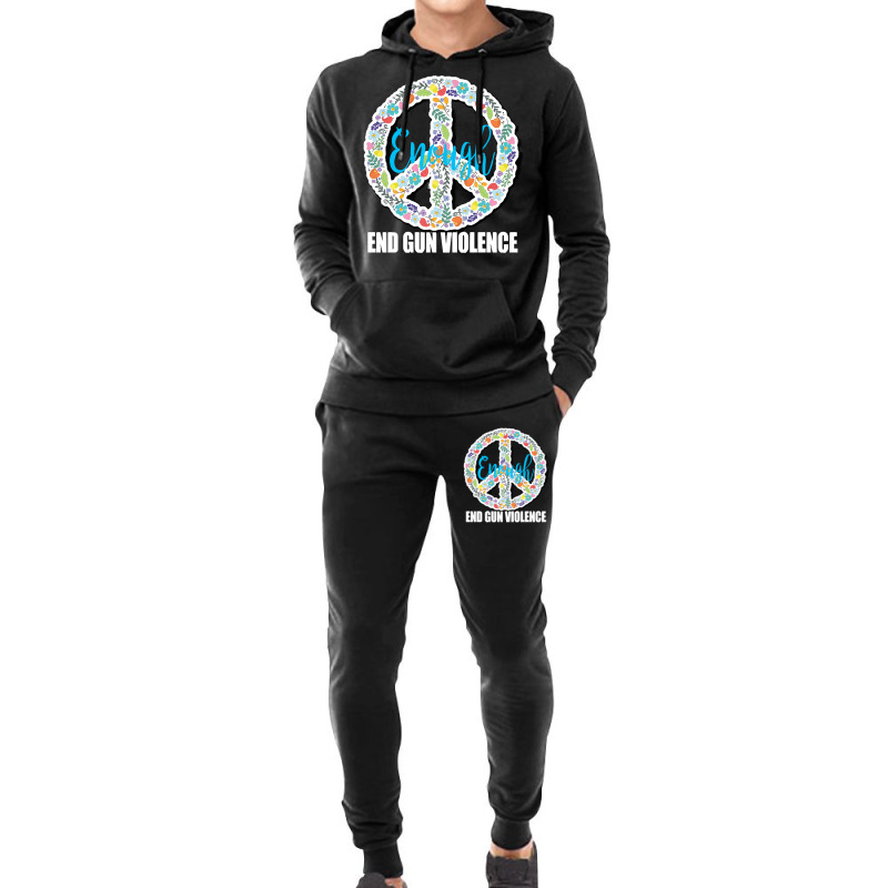 End Gun Violence T  Shirt Peace Sign End Gun Violence Protect Our Kids Hoodie & Jogger Set | Artistshot