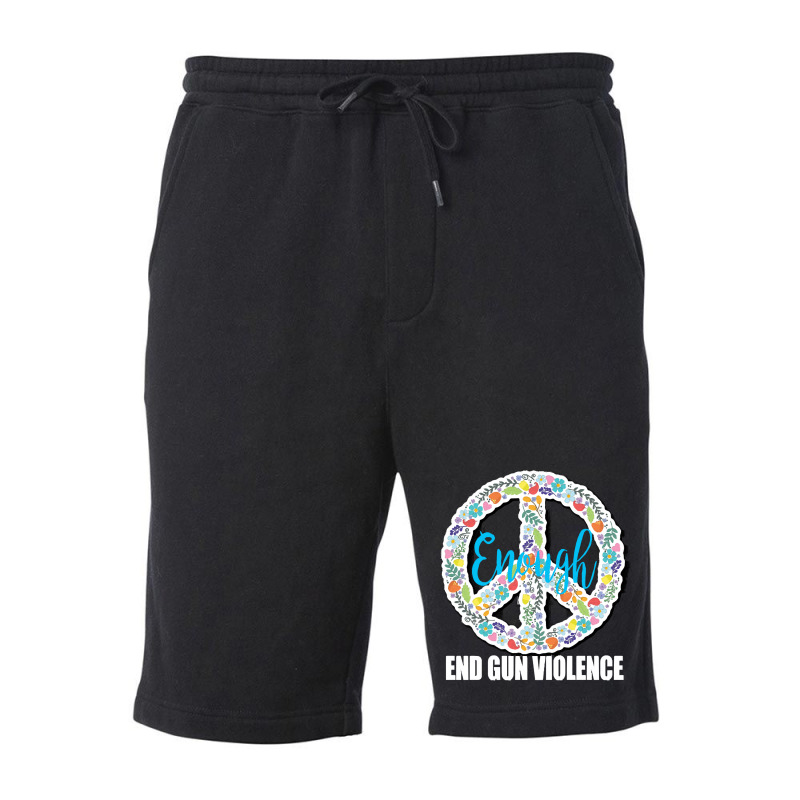 End Gun Violence T  Shirt Peace Sign End Gun Violence Protect Our Kids Fleece Short | Artistshot