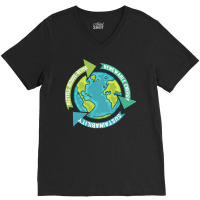 Environmental T  Shirt Earth Sustainability T  Shirt V-neck Tee | Artistshot