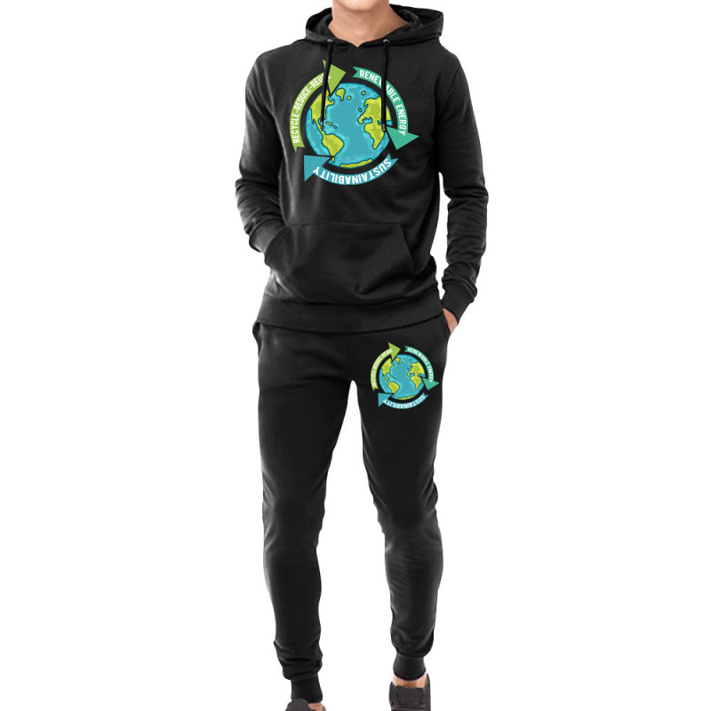 Environmental T  Shirt Earth Sustainability T  Shirt Hoodie & Jogger Set | Artistshot