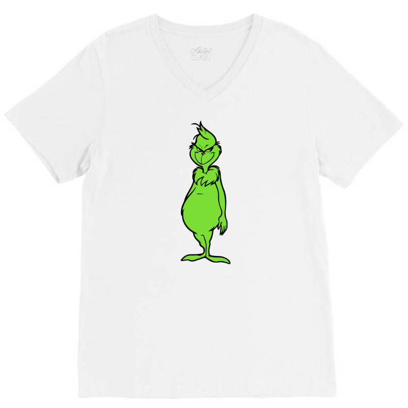 Grinch V-Neck Tee by aldishuher | Artistshot