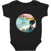 Cartoon Summer Time Sunset Beauty Toucan Bird Baby Bodysuit | Artistshot