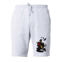 Haunted House Fleece Short | Artistshot