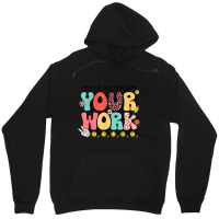 Teacher Groovy Retro Tee  Bruh Did You Even Show Your Work Unisex Hoodie | Artistshot