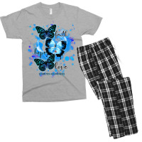 Faith Hope Love Diabetes Awareness T  Shirt Faith Hope Love Butterfly Men's T-shirt Pajama Set | Artistshot