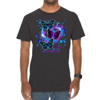 Faith Hope Love Fibromyalgia Awareness T  Shirt Faith Hope Love Butter Vintage T-shirt | Artistshot